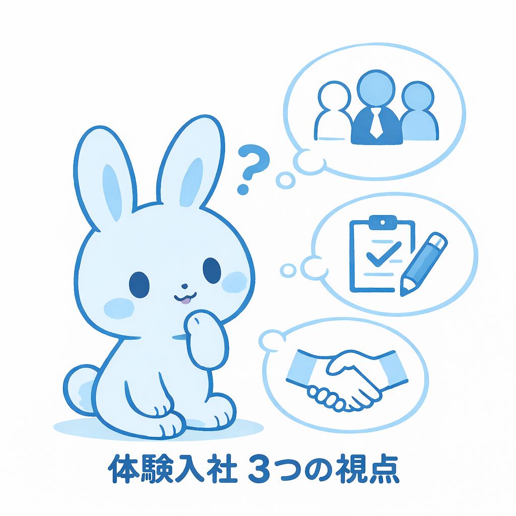 体験入社で企業は何を見ている？合否よりも大切な3つの視点