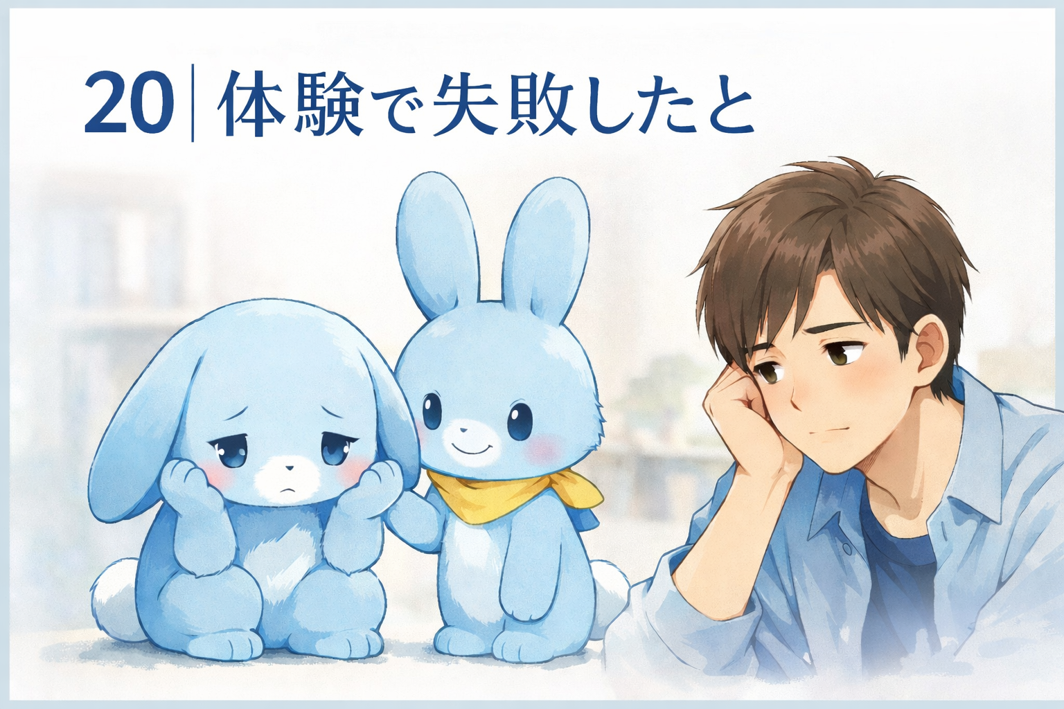 体験入社で失敗したと感じて落ち込む応募者のイメージ